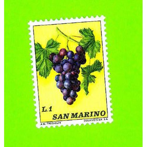 Timbre Neuf New Stamp With Fresh Gum Selo San Marino Grappe L.1 Saint Marin