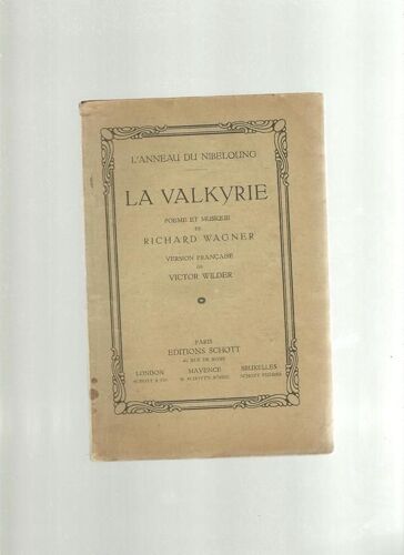 L'anneau Du Nibeloung La Valkyrie