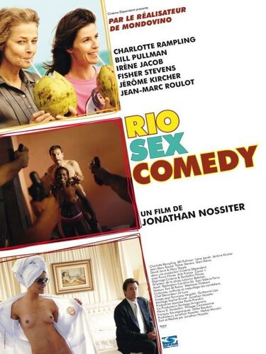 Rio Sex Comedy - Véritable Affiche De Cinéma - Format 40x60 Cm - Jonathan Nossiter - Charlotte Rampling - Bill Pullman - Irène Jacob - Année 2011