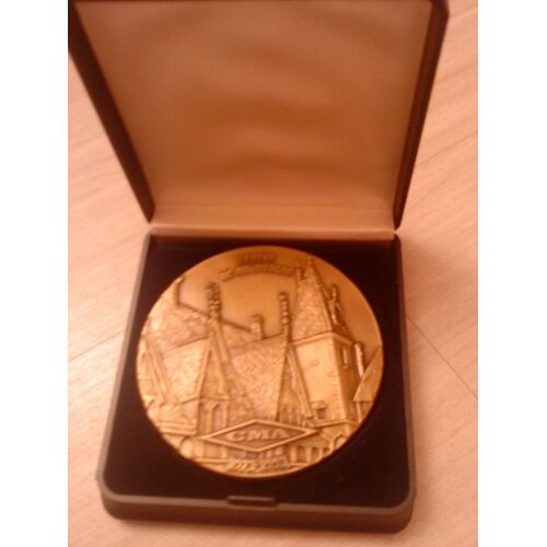 Grosse Médaille Bronze 150g Diam 7cms Cma Assurances Bourgogne Beaune