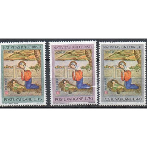 Vatican Timbres Noël 1961