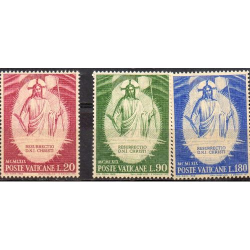 Vatican Timbres Résurrection Du Christ 1969