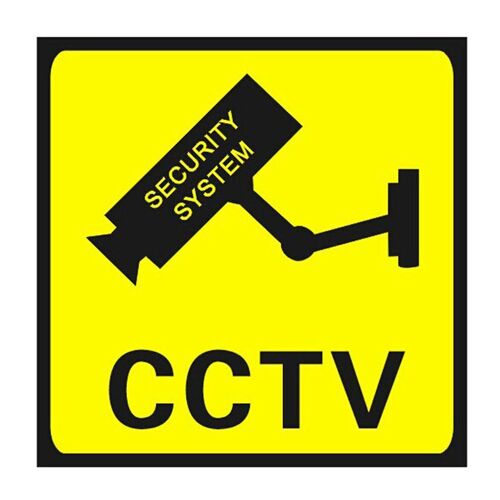 Autocollants de caméra de Surveillance 24 h, 10 pièces, moniteur de sécurité CCTV, autocollants d'avertissement mural, étiquettes étanches 110x110mm