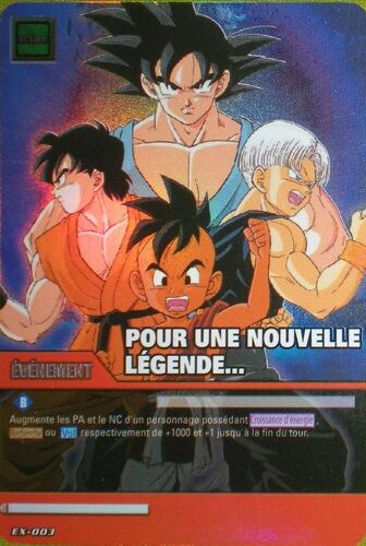 Ex-003 Pour Une Nouvelle Legende Carte Dragon Ball Brillante Serie Vegeta