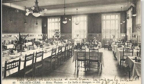 Vic Sur Cère  Hotel Vialette La Salle À Manger.