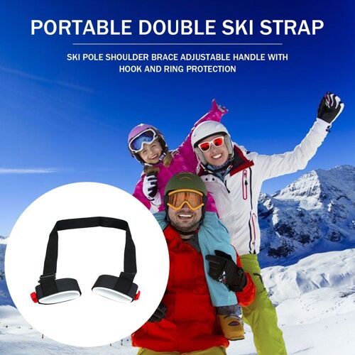 Sacs De Ski En Nylon Réglables, Porte-Main À Bandoulière, Sangles De Poignée De Cils, Boucle De Crochet, Protection Pour Le Ski Et Le Snowboard