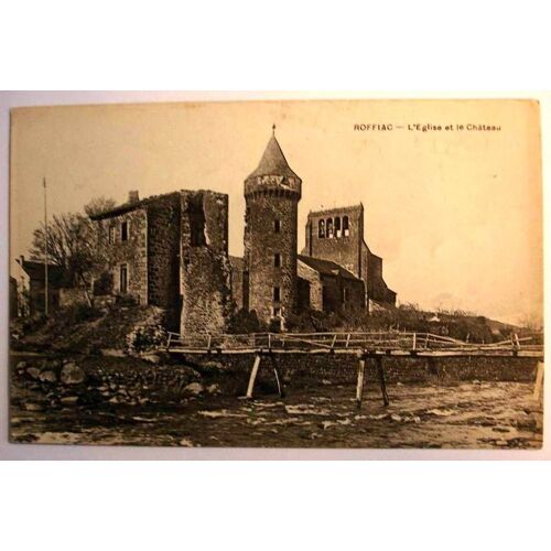 Carte Postale Ancienne Morbihan Roffiac L Eglise Et Le Chateau
