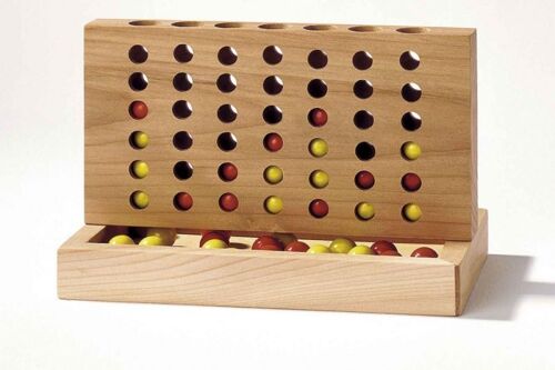Jeu De Société En Bois Quatre À La Suite - Puissance 4