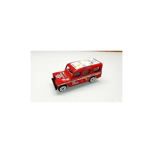 Miniature Burago N°4171 Réplique Voiture Land Rover Trans American Tour - 1/47 - 9x3,5 Cm - Italy