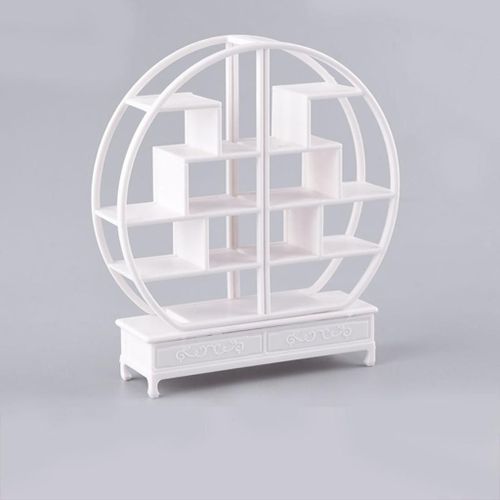 Ensemble D'Étagères Rondes De Style Chinois, 1/20, Modèle D'Assemblage De Meubles Pour Mini Accessoires De Construction De Paysage, Décoration Intérieure