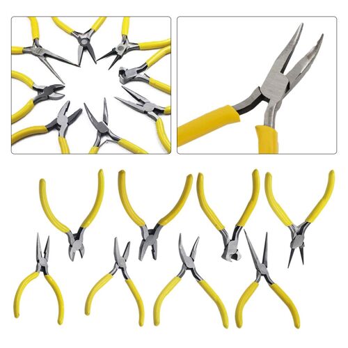 8 Types Mini Pinces Diagonale Fil Câble Coupe Pinces Côté Cisailles Pinces Affleurantes Aiguille Nez Pinces Bijoux Outils À Main Ensembles