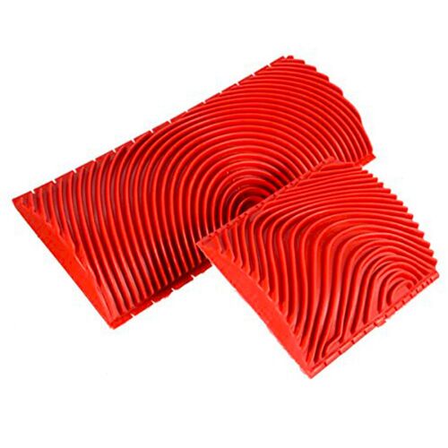 Hot 2 Pièces Bois Grain Patin En Caoutchouc Peinture Effets Bricolage Décoration Murale Outils De Haute Qualité