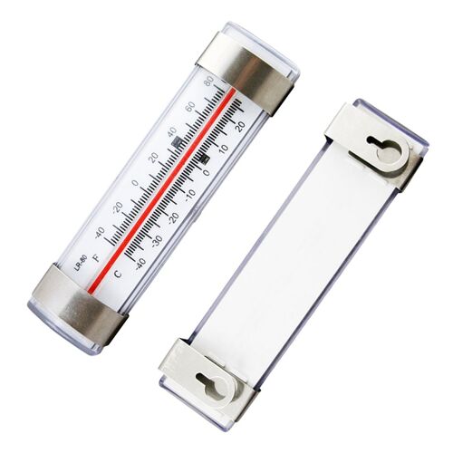 Thermomètre De Réfrigérateur D'abs Thermomètre De Congélateur De Réfrigérateur Avec L'agrafe D'acier Inoxydable