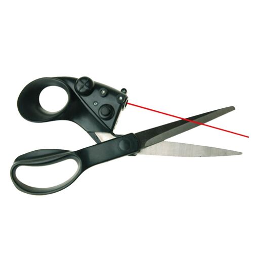 Ciseaux Professionnels Guidés Par Laser Pour L'artisanat À La Maison Emballage Cadeaux Tissu Couture Coupe Droite Rapide Avec Batterie
