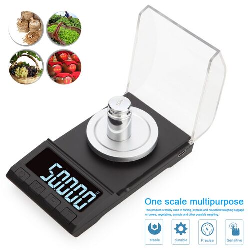 Balances Électroniques De Précision 0.001g 100g/50g/20g Pesage Numérique Bijoux De Gemme Diamant Usb Échelle Portable Poids Milligramme Échelle