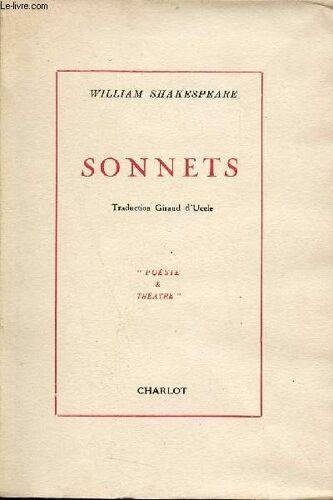 Sonnets - Poésie & Théatre.