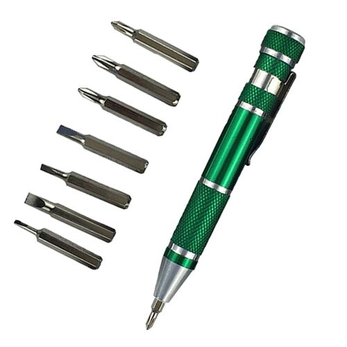 Mini multi-outils 8 en 1 jeu de tournevis de précision magnétique en aluminium Torx tournevis Kit outils de réparation stylo Style