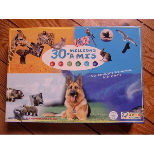 Le Jeu 30 Millions D'amis, À La Découverte Des Animaux De La Planète, Édition Jeux Druon