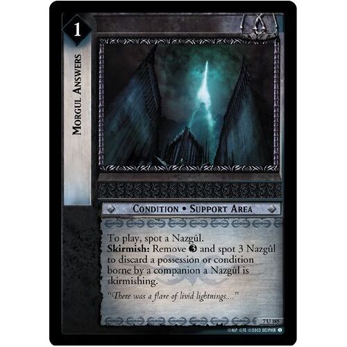 Morgul Answers (7u185) - The Return Of The King