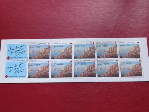 Carnet 10 Timbres Neufs Croix Rouge Annee 1991