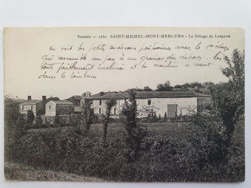 Carte Postale Ancienne Ref 59, Vendée 85, Saint Michel Mont Mercure, Le Village De Lespaux