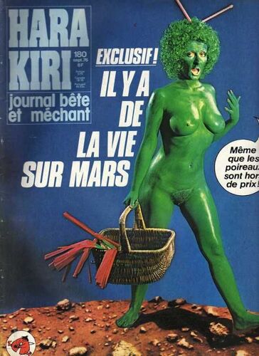 Hara Kiri Mensuel N°180,Septembre 1976(1ère Serie)