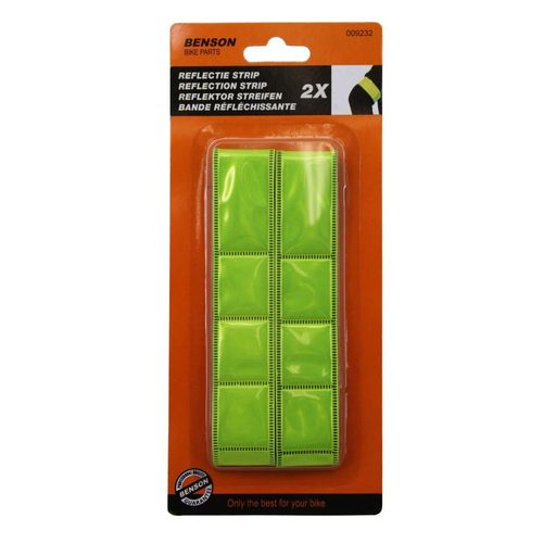 2 X Brassard Sécurité Jaune Fluo Rétro Réfléchissant Moto Vélo Running 36,5 Cm