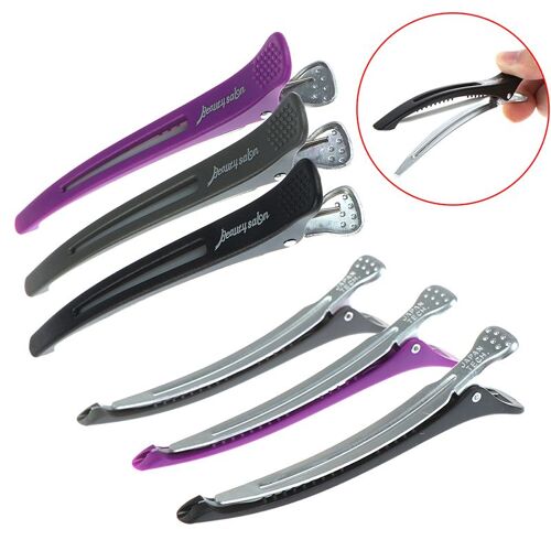 6 Pièces/Ensemble Pinces À Cheveux Alligator Pro Salon De Coiffure Sectionnement Outil De Coiffure Pince À Tresser Épingles À Cheveux Accessoire Épingle À Cheveux 