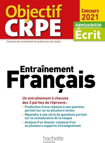 Entraînement Français - Admissibilité Ecrit