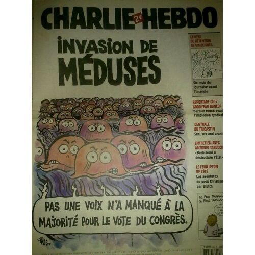 Charlie Hebdo  N° 840 : Invasion De Méduses