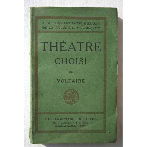 Theatre Choisi De Voltaire