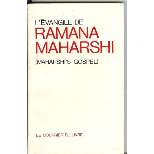 L'évangile De Ramana Maharshi Maharshi's Gospel