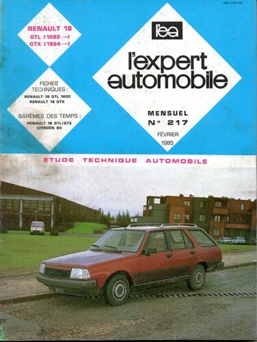 Revue Technique Automobile  N° 217 : Revue Technique Renault 18 Gtl Et Gtx