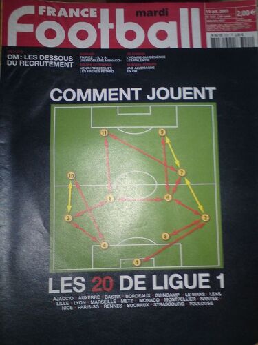 France Football  N° 3001 : Comment Jouent Les 20 Clubs De Ligue 1