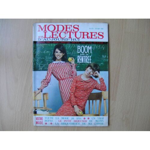 Modes Et Lectures D'aujourd'hui  N° 678 : Boom Rentrée