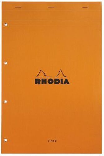 Bloc De Bureau Rhodia 21x32 Micro-Perforee Blanc
