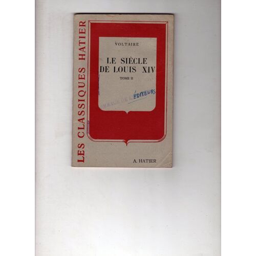Le Siécle De Louis Xiv Tome 2