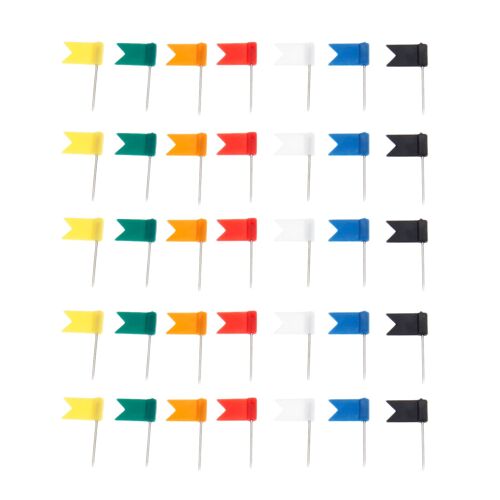 Xm Épingles À Punettes Tables De Drapeau Broches En Plastique Forme De Drapeau Clous Pour Vignettes Fournitures Scolaires De Bureau Maison Planche De Liège Dessin Carte 100 Pièces