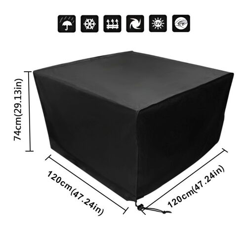 Xm Couverture De Meubles De Jardin En Plein Air Imperméable Oxford Tissu Canapé Chaise Table Bbq Protecteur Pluie Neige Anti-Poussière Housse De Protection