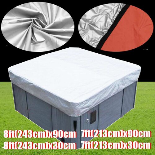 Xm Housse De Protection De Baignoire Carrée 4 Tailles Housse De Spa En Tissu Oxford Protection Contre La Poussière Imperméable 243cm/213cm Housse Universelle Anti-Poussière/Uv