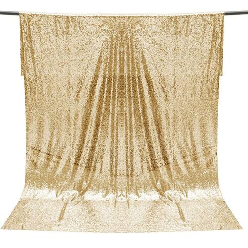 Xm Survaleur 4ft * 6ft Champagne Or Sequin Tissu Photo Toile De Fond De Mariage Photographie Fond Décor Tissu Bricolage Artisanat Matériel