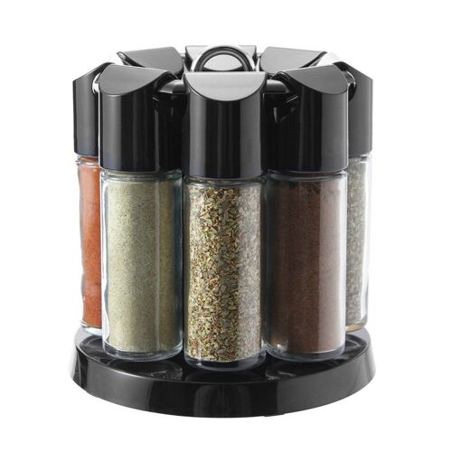 Xm Sceau Du Support D'assaisonnement Rotatif Verre Abs Couvercle Pot De Condiments Bouteille D'assaisonnement Fournitures De Cuisine Ensemble De Bouteilles D'assaisonnement Outils À Épices