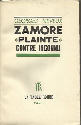 Zamore Plainte Contre Inconnu