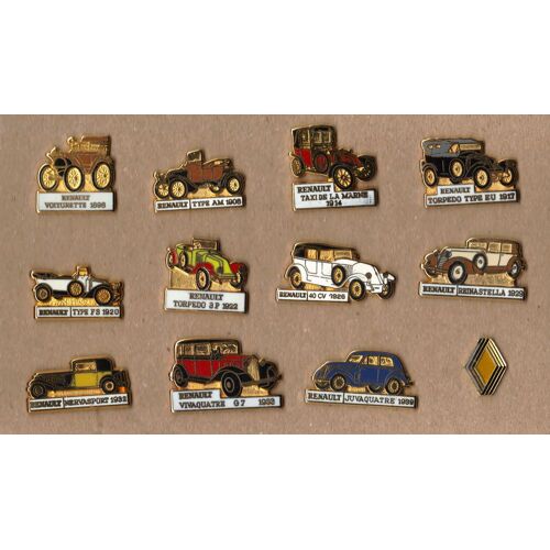 12 Pin's Renault
