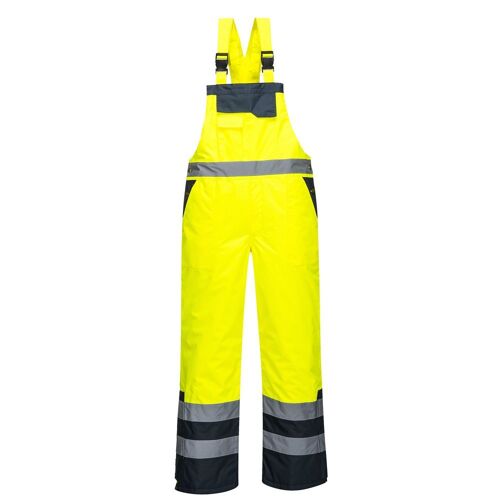 Cotte à bretelles Haute Visibilité bicolore matelassée Portwest Jaune M