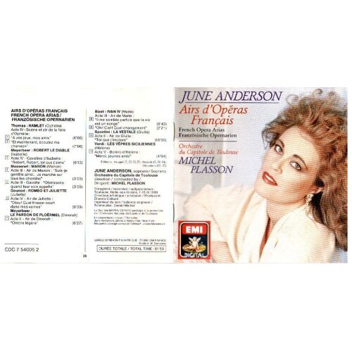 Airs D'operas Français: Bizet, Massenet, Gounod, Etc. Anderson, Sop.