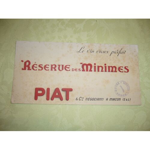 Piat  Réserve Des Minimes