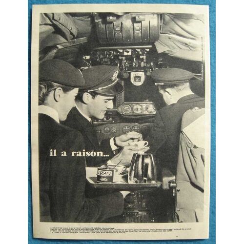 Publicité Papier - Nescafé De Nestlé De 1957