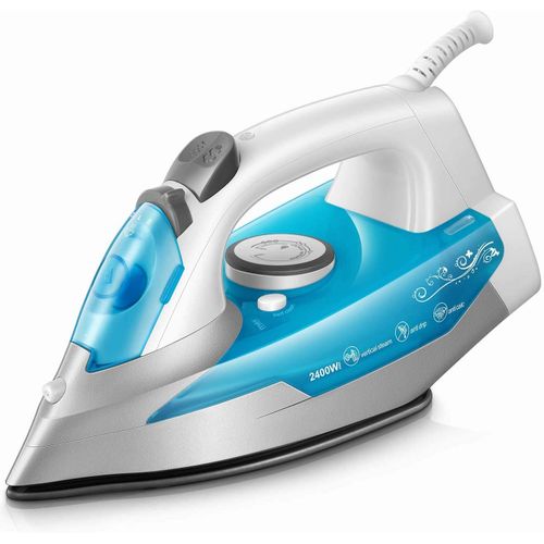 Fer à repasser 2400 W - Fer vapeur - Anti-goutte - Anti-calc - 300 ML - Bleu