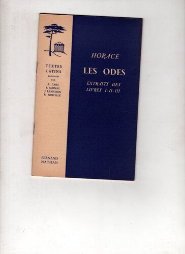 Les Odes Extraits Des Livres I-Ii-Iii